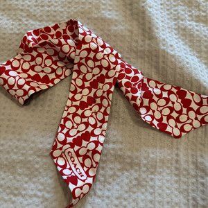 Coach Signature Peyton Ponytail Neck Purse Scarf